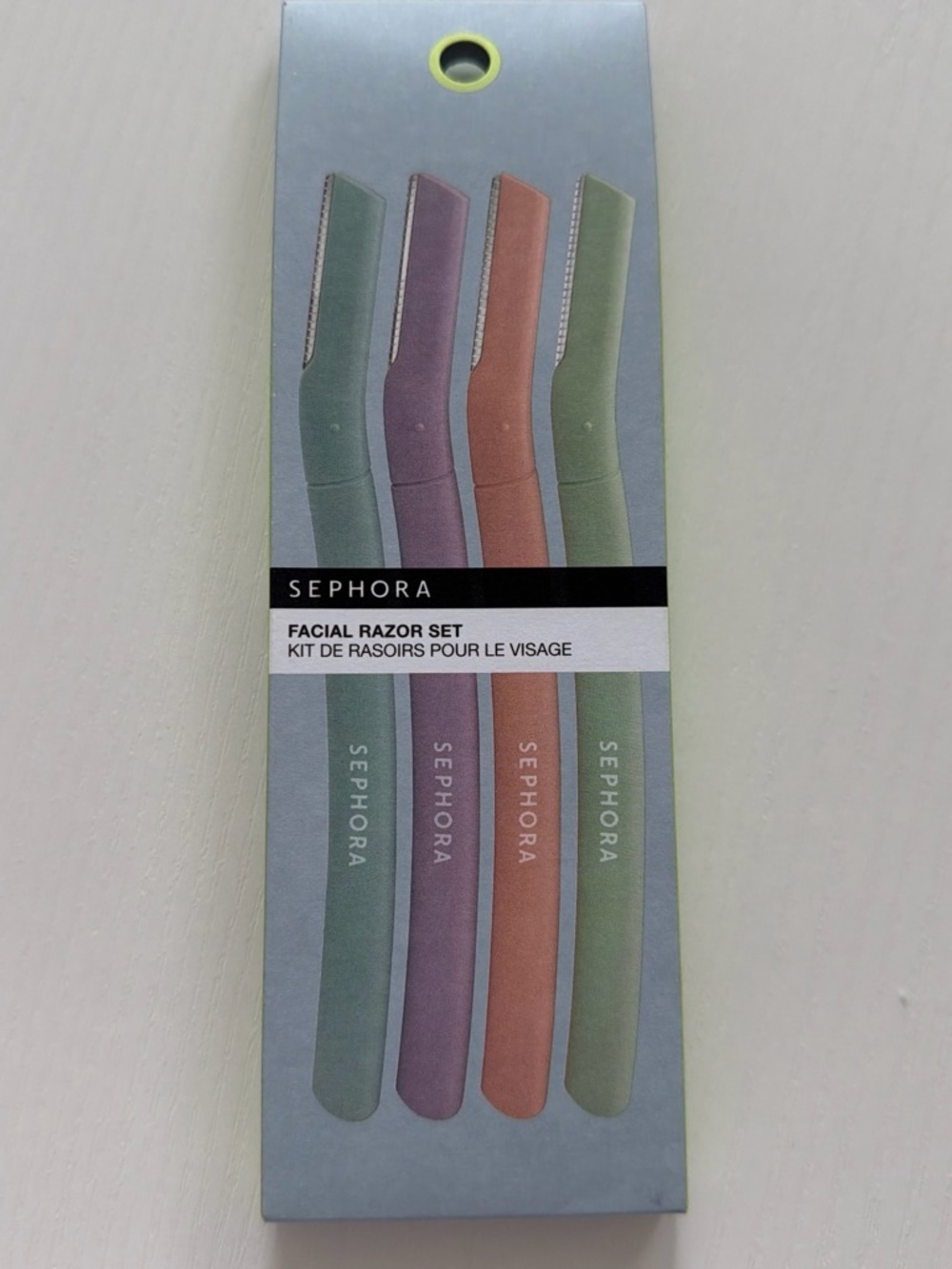 Sephora Pastel Facial Razor Set - Mint, Lavender, Peach, Sage